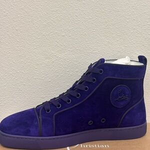 Christian Louboutin Purple High-Top Sneakers
